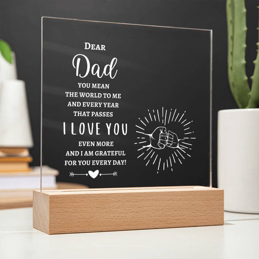 For Dad | Square Acrylic Plaque!