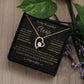 BG to my wife/ forever love necklace and message